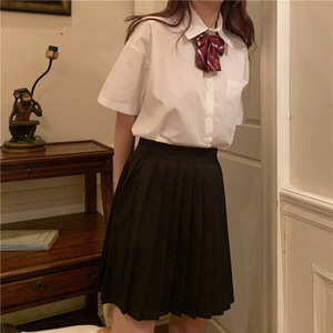 Fabricante de Uniformes Escolares al por Mayor, Uniformes Escolares de Estilo Coreano 100% Algodón, Conjunto de Camisa y Falda Blanca para Estudiantes - Product Image 2