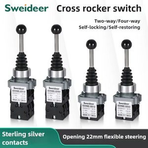 22mm Cross Master Joystick Switch Dual Four-way Self Resetting/self-locking Micro Rocker - Product Image 2