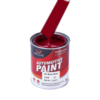 Pintura de coche líquida de resina acrílica roja Rosa 1K de un componente, pintura de reacabado automático de Color sólido, revestimiento automático y pintura de China