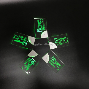 LED Flashing Business Card Custom Acrylic Cutting Flashing <strong>Invitations</strong> Led Business Card Printing Led Name Business Card - Product Image 6