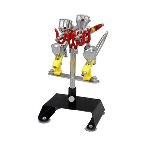 Model Airbrush Holder 13cm X 9.3cm X 19cm Metal <b>Stand</b> For 4 Airbrushes Storage Rack - Product Image 3