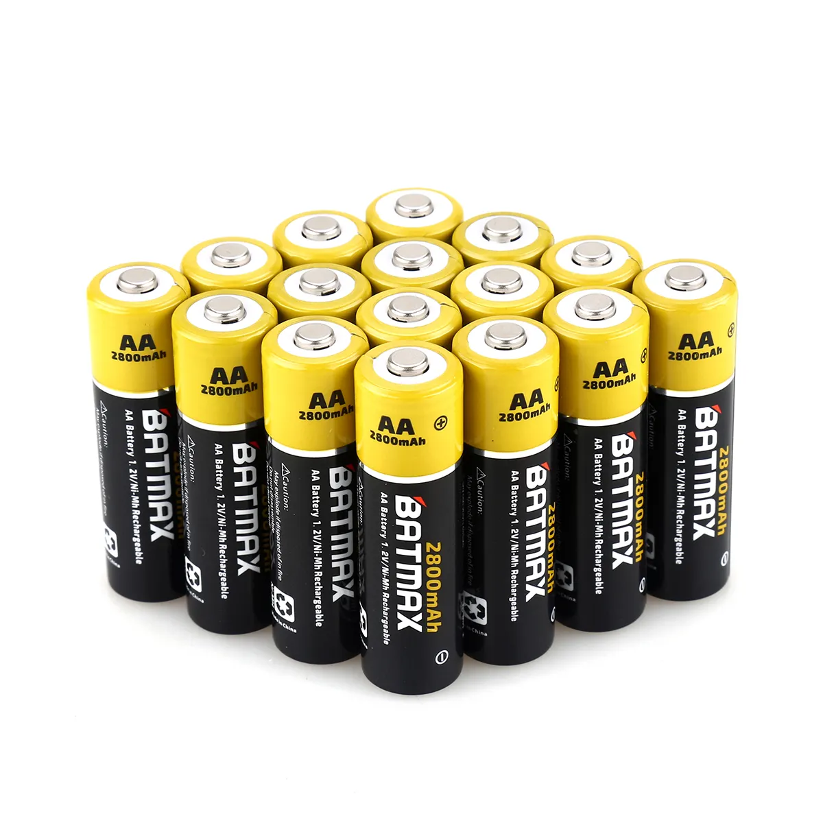 Kuulaa — batterie rechargeable 1.2V 2800mAh, batteries de remplacement BATMAX, lampe torche, lecteur MP3, pour montres, jouets, remplace Ni-Mh batterie