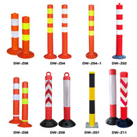 Delimitadores de Plástico Reflectantes de Alta Intensidad con Protección UV para Carreteras Urbanas y Autopistas, para la Delimitación de Curvas y Carriles