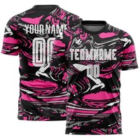 Maillots de football personnalisés cool à manches courtes, imprimés, en tissu professionnel, séchage rapide, ensemble uniforme d'équipe