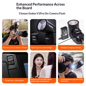 Système de flash double professionnel <span class=keywords><strong>V1</strong></span> Pro à tête ronde SU-1, lumière d'appoint détachable TTL HSS Type-C <span class=keywords><strong>Speedlite</strong></span> 76WS - Product Image 6