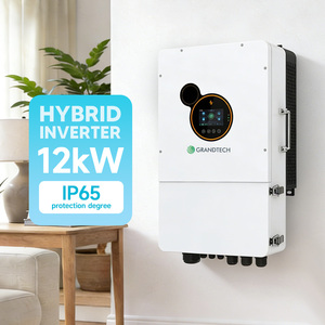 米国製GRANDTECHハイブリッドインバーター1kw <span class=keywords><strong>2kw</strong></span> 3kw 5kw 6kw 10KW 12KW 110v 120v 220v 240v IP65 スプリットフェーズソーラーインバーター WIFI付き - Product Image 1