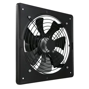 AC Wall Mounted Square Extractor Ventilation Exhaust Extractor Fan Axial Flow Fan