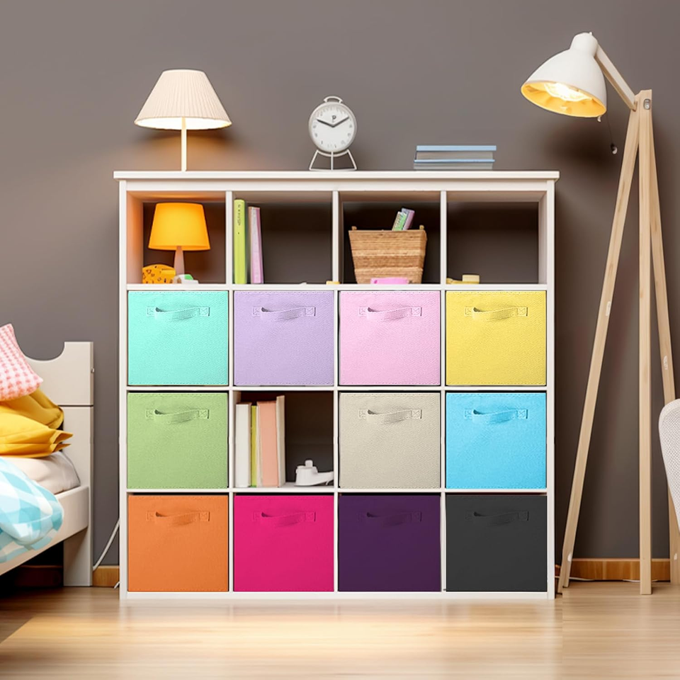 Foldable Fabric Storage Cubes and Organizer Drawer Rectangle Cloth ...