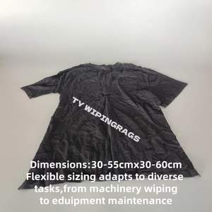 Chiffons de nettoyage en coton 100% coupés à la nouvelle découpe, forte capacité d'absorption d'huile, chiffons pour t-shirts - Product Image 4