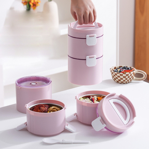 Conteneur isotherme portable anti-fuite pour aliments chauds, seau à soupe multifonctionnel, boîte à lunch en acier inoxydable, boîte bento - Product Image 5