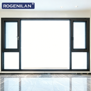 Fenêtre à battant extérieure Rogenilan sur mesure en aluminium étanche à double vitrage trempé avec moustiquaire - Product Image 6
