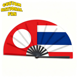 Abanicos Plegables Personalizados con Bandera, Abanicos Impresos al por Mayor para Carnaval, Bodas, Festivales, Fiestas, Agencias de Viajes, Recuerdos - Product Image 1