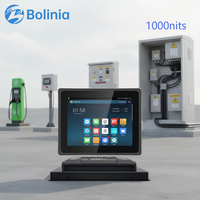 Panel PC Industrial Android de 10.1 Pulgadas, 1000 Nits de Alto Brillo, Alimentado por POE, IP65 Resistente al Agua para Estaciones de Carga de Vehículos Eléctricos y Kioscos en Exteriores