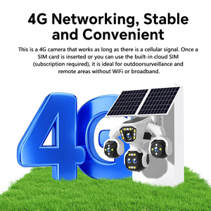 CE FCC ROHS 20MP 5หลายเลนส์3ptzs กล้องรักษาความปลอดภัยมุมมองแบบพาโนรามา AOV มุมมองการเข้าถึงสีระยะไกลกล้องกลางคืนกล้อง CCTV พลังงานแสงอาทิตย์กลางแ<span class=keywords><strong>จ</strong></span>้ง - Product Image 2