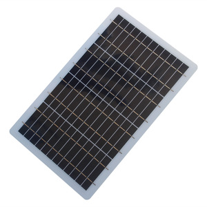 Panneau solaire léger semi-flexible 10W 6V polycristallin PET pour système d'éclairage 3.7V-5.5V, pompe solaire 350*215MM - Product Image 2
