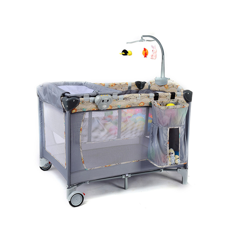 Кроватка для путешествий EN716 европейского стандарта, складная детская мебель для кроватки/