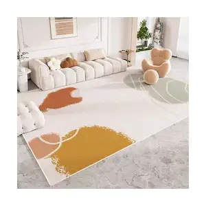 Light Color Living Room Carpets Factory Wholesale Large Area Rugs Girls Modern Simple Graceful Elegent Tapis