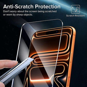 ฟิล์มกระจกนิรภัยแบบใส รุ่นใหม่ 9H สำหรับโทรศัพท์มือถือ iPhone 18 18 Pro Max ป้องกันการแตก  ใช้งานร่วมกับเคสได้ - Product Image 2
