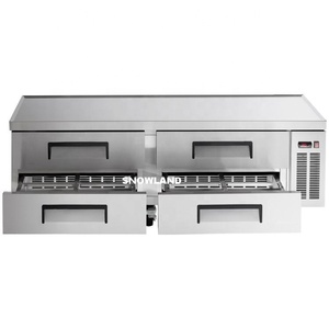 Nuovo frigorifero commerciale con Base da Chef refrigerata <span class=keywords><strong>a</strong></span> <span class=keywords><strong>4</strong></span> <span class=keywords><strong>cassetti</strong></span> da 72'' - Product Image 5