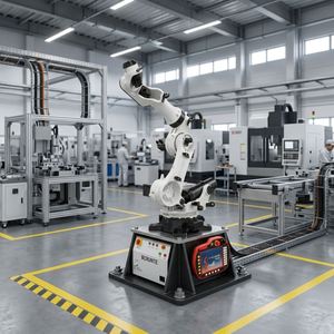Robot industriel automatique professionnel à 6 axes avec PLC et moteur, charge utile de 200 kg pour ligne d'assemblage, solution de logo personnalisé peint - Product Image 5