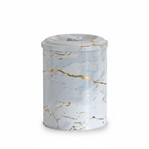 2.5L Marble <b>White</b> Metal Storage <b>Bin</b> 140x180mm Metal Baskets for Organization - Product Image 2