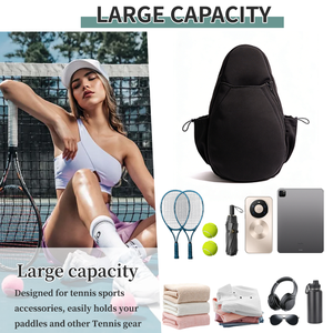 Bolsa Deportiva Multiusos de Neopreno Impermeable para Raquetas de Tenis, Pickleball y Bádminton, 30-40L, Portátil, Venta al Por Mayor - Product Image 2