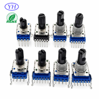Potentiomètre alpha ALPS vertical, axe isolé, 6 broches, linéaire, 11 mm, rotatif, A203, A10K, potentiomètre 20K pour audio