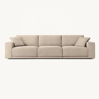 Meubles de salon de style américain canapé canapé d'intérieur le modernisme épuré coussins ultra-pelucheux canapé modulaire sectionnel