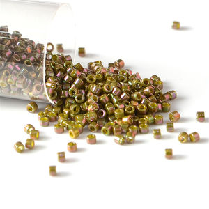 Perles de verre Miyuki Delica JP 11/0 1,6 mm 10g, couleur arc-en-ciel, pour la fabrication de bijoux, bracelets, colliers, accessoires DIY - Product Image 2