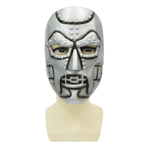 Máscara de Látex del Dr. Doom, Casco del Villano de Los Cuatro Fantásticos, Accesorio de Cosplay Unisex, Material de Emulsión - Product Image 2