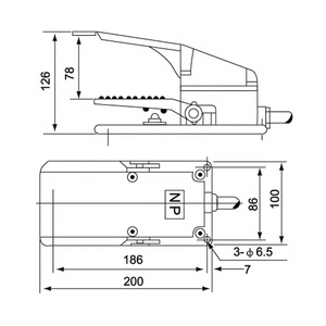 Kacon Chân Chuyển Đổi Kim Loại Chân Chuyển Đổi Không Dây Bàn Đạp Chuyển Đổi TFS-302 - Product Image 2