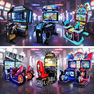 เครื่องเล่นเกมแข่งรถ VR แบบหลายผู้เล่น พร้อมแท่นเคลื่อนที่ ห้องนักบินจำลองการขับขี่ ความเร็วสูง เกมแข่งรถแบบอินเทอร์แอคทีฟ - Product Image 3