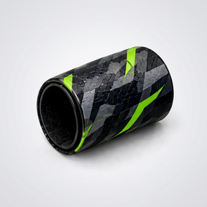Protector de Marco de Raqueta de Pádel de Fibra de Carbono con Logotipo Personalizado, Patrón Geométrico Verde y Negro, Cinta Protectora Duradera - Product Image 6