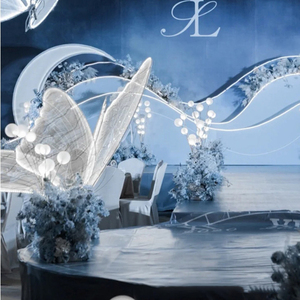 Appendere festa di nozze ornamento decorazione di illuminazione per centro commerciale lampada a diodi luce romantica <span class=keywords><strong>lampadario</strong></span> farfalla stand - Product Image 6