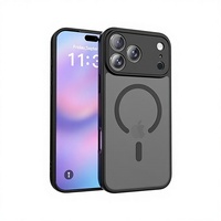 Coque de téléphone portable magnétique givrée anti-chute à absorption fine pour iPhone 16/15 Pro Max, modèle TK transfrontalier, injection simple