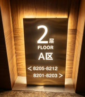 Panneau de signalisation directionnel LED personnalisé en acrylique, éclairé, pour sol ou mur, idéal pour hôtels, bureaux, centres commerciaux – Guide d'orientation intérieur