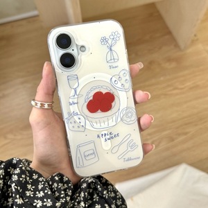 Funda Magnética para Teléfono con Ilustración de Arte Lineal para iPhone 16ProMax 15 14 13, Diseño para Mujeres - Product Image 3