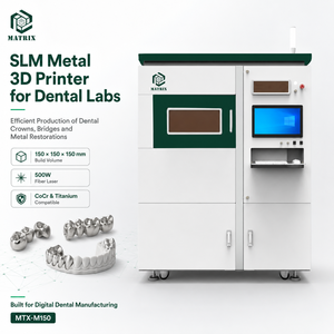 Imprimante 3D métallique SLM fermée 500W à laser fibre Yb pour la fabrication automatique de prothèses dentaires - Product Image 2