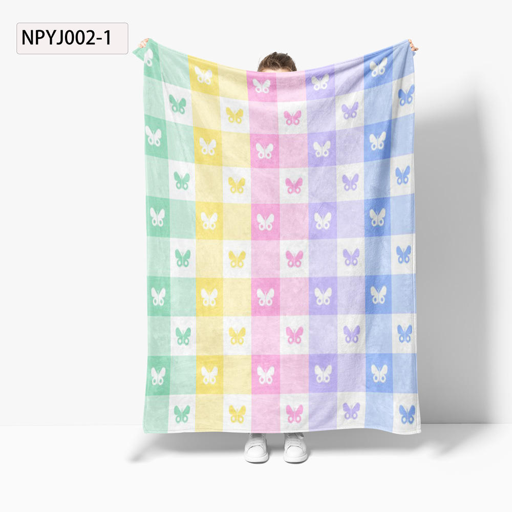 Pastel Check Butterfly NPYJ002-1