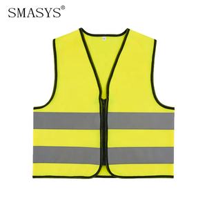 Gilet di Sicurezza Riflettente Classico SMASYS per <span class=keywords><strong>Bambini</strong></span>, Alta Visibilità <span class=keywords><strong>con</strong></span> Cerniera per Attività all'Aperto - Product Image 3