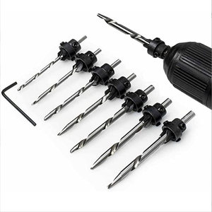 Lot de 7 forets HSS à fraiser pour métaux, diamètres 3mm, 4mm, 5mm, 6mm, 7mm, 8mm - Product Image 2