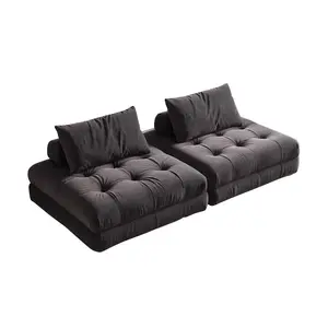 Retro niederländisches Modulmaterial Sofa freie Kombination italienischer Platz-Design-Sofa Wohnzimmer Sofas