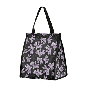 Custom Tribe Hawaiian Naupaka Print High Quality Portable Lunch Cooler Bag Velcro Close Insulated Lunch Bags With Aluminum Film - Product Image 1