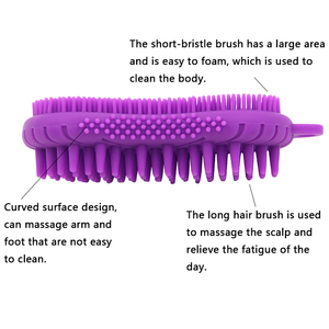 Top Seller Integrated Design Silicone <b>Scalp</b> Scrubber and Silicone Body <b>Brush</b> - Product Image 4