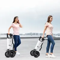 Tricycle électrique pliable léger à 3 roues pour femmes, scooter électrique portable avec siège confortable, moteur 36V 350W fabriqué en Chine
