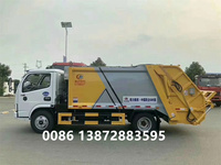 Camion compacteur à rouleaux diesel CLW 4x2 3 tonnes 5 tonnes, boîte de vitesses manuelle, moteur, véhicule de transport de déchets, bras de levage à crochet, Euro 2