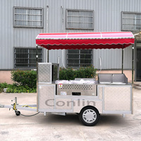 Harga Pabrik Keranjang Hot Dog Mobile dengan Panggangan dan Kulkas untuk Dijual