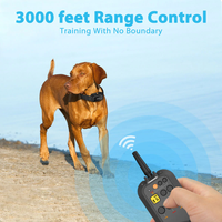 Für Hundetraining-Halsband 920 Wiederaufladbar für 2 Hunde - Neues Nylon Wasserdicht IPX7 Umweltfreundlich Warnton Vibration 74cm 12 Monate