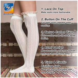 Calcetines de moda personalizados para niña y mujer, calcetín de ganchillo, Pelerine <span class=keywords><strong>Rumi</strong></span>, venta al por mayor - Product Image 5