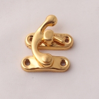 Usine en gros couleur or pas cher petit métal boîte à bijoux en bois matériel de serrure pour boîte à accessoires